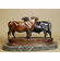 Jules Moigniez Handcrafted Solid Bronze Sculpture:"Bull and Heifer"