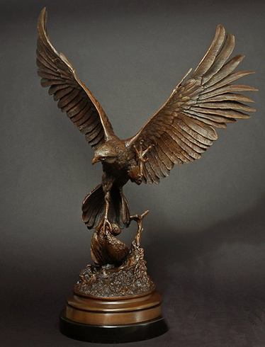 Jules Moigniez Handcrafted Solid Bronze Sculpture:"Falcon" Jules Moigniez Handcrafted Solid Bronze Sculpture:"Falcon"