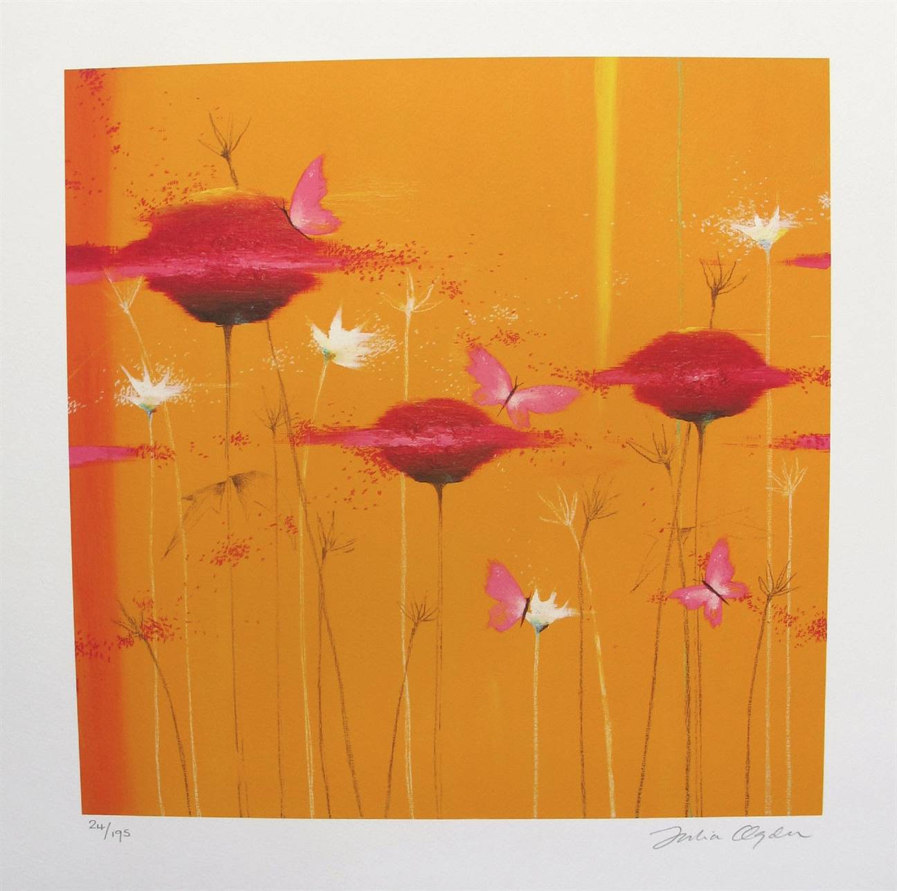 Julia Ogden Hand Signed Limited Edition Giclee:"Orange Blossoms"
