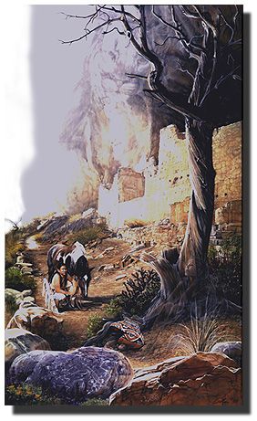 JULIE KRAMER COLE 15X26 Secondary Market Art: "UPPER RUINS"