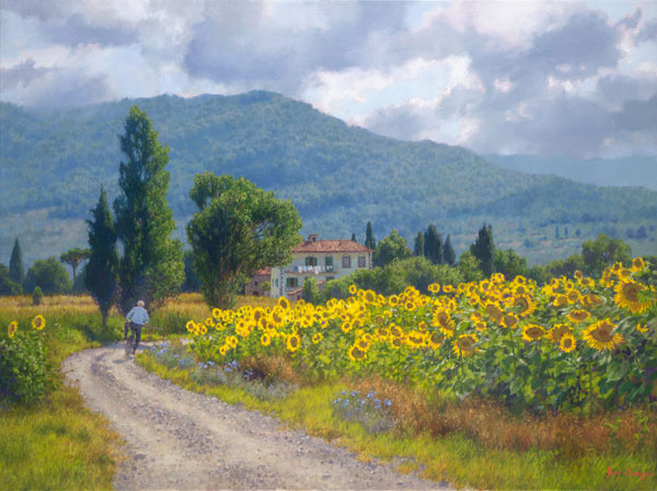 June Carey Artist Proof Limited Edition Giclee Print:"My Girasoli"