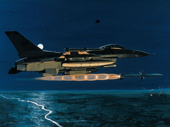 K. Price Randel Handsigned and Numbered Limited Edition Museum Quality Canvas Gicl&eacute;e: "Magnum - Operation Allied Force"