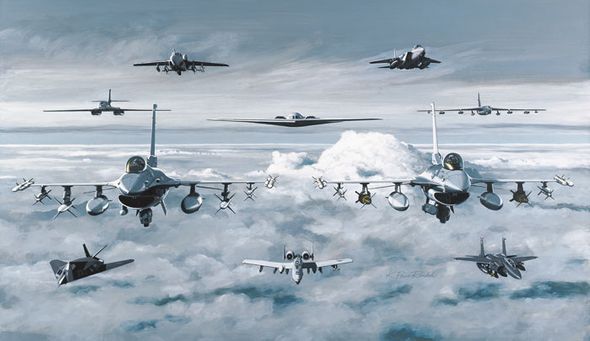 K. Price Randel Handsigned and Numbered Limited Edition Museum Quality Canvas Gicl&eacute;e: "Super Wing"