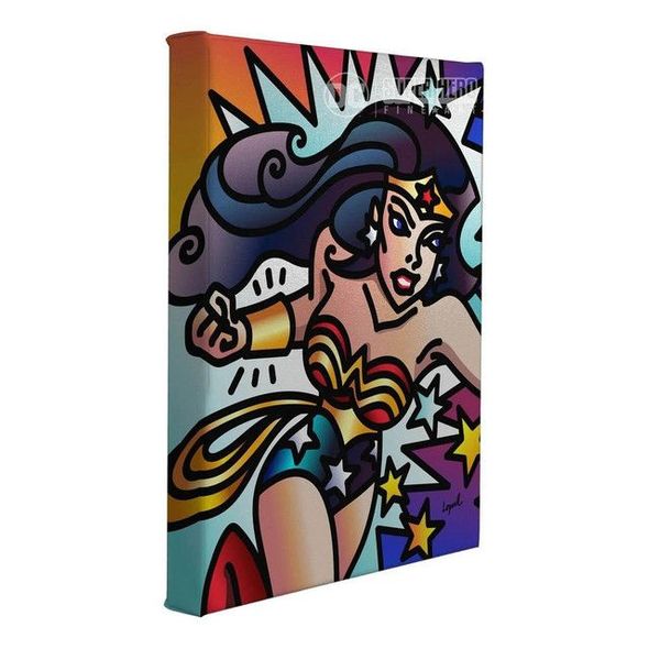 Lisa Lopuck 24x30 Gallery Wrapped Canvas:"Wonder Woman"