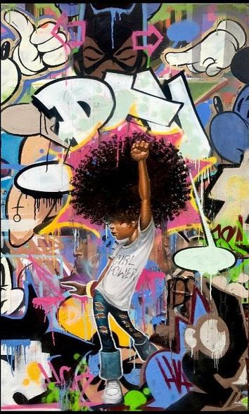 Frank Morrison Artist Signed Limited Edition Canvas Giclee:" I Got the Power"