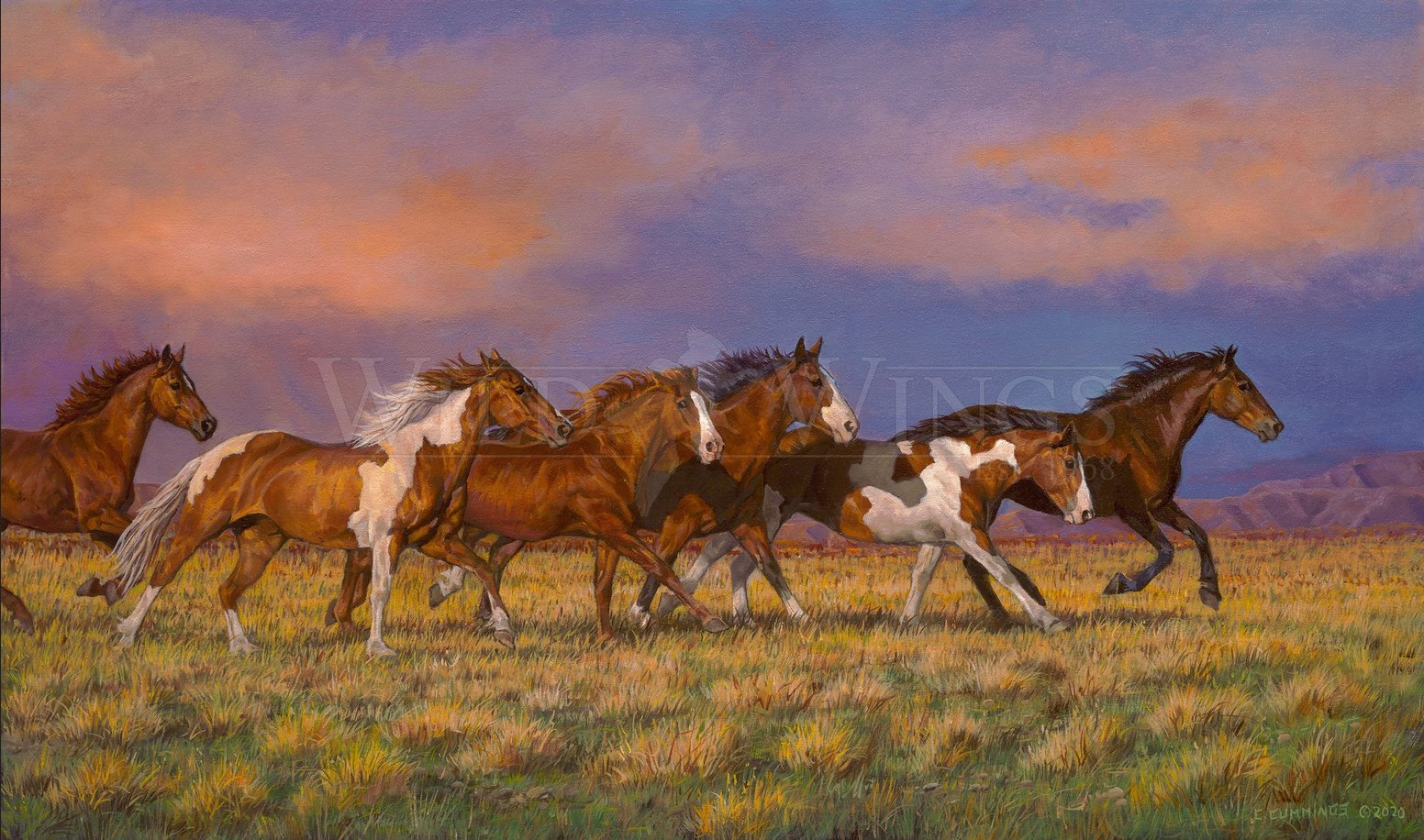 Chris Cummings Master Artisan Hand Embellished Canvas Giclee:"Unbroken"