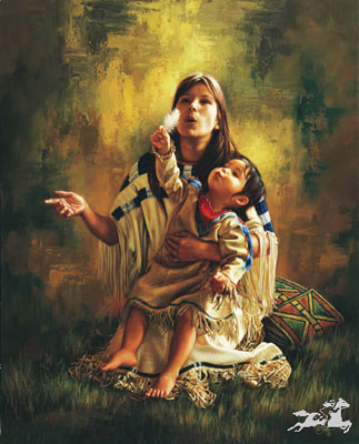 Karen Noles Limited Edition Print : " Pompeys Feather "