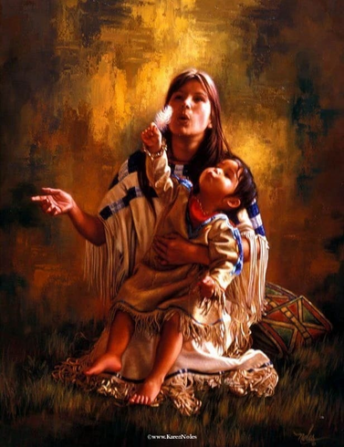 Karen Noles Signed and Numbered Limited Edition  Lithograph: "Pompey's Feather"