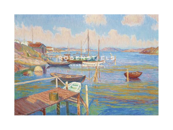 Karl Nordstrom Hand Numbered Limited Edition Print on Paper :"Kyrkesund"