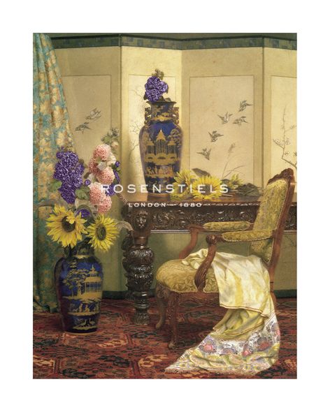 Kate Hayllar Hand Numbered Limited Edition Print on Paper :"Sunflowers and Hollyhocks"