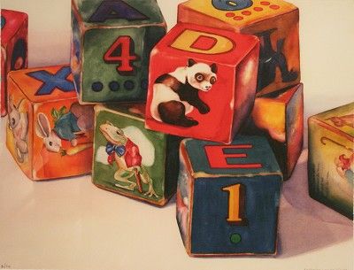 Kathrine Lemke Waste Hand Signed and Numbered Limited Edition Giclee "Writer's Block"
