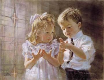 KATHRYN ANDREWS FINCHER 18X24 Secondary Market Art: "HERES THE CHURCH"