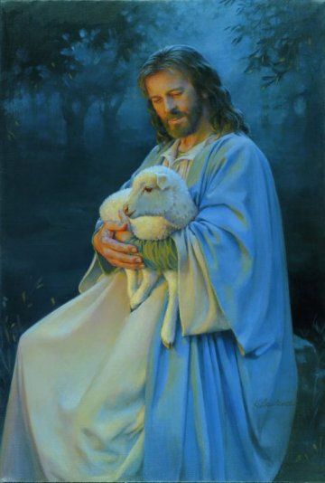 Kathy Lawrence Handsigned & Numbered Limited Edition Canvas:"I Know My Sheep"