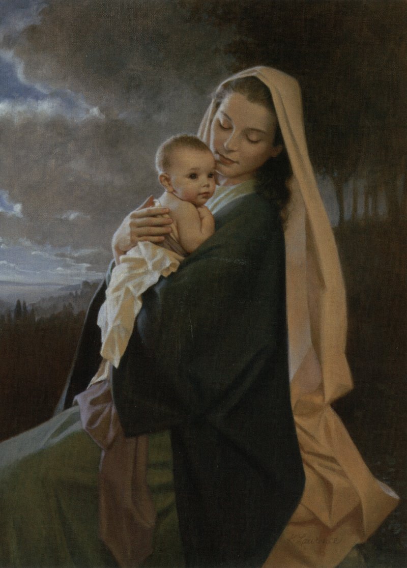 Kathy Lawrence Handsigned & Numbered Limited Edition Print:"Treasured in Her Heart"