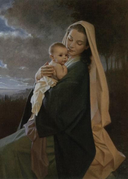 Kathy Lawrence Handsigned & Numbered Limited Edition Print:"Treasured in Her Heart"