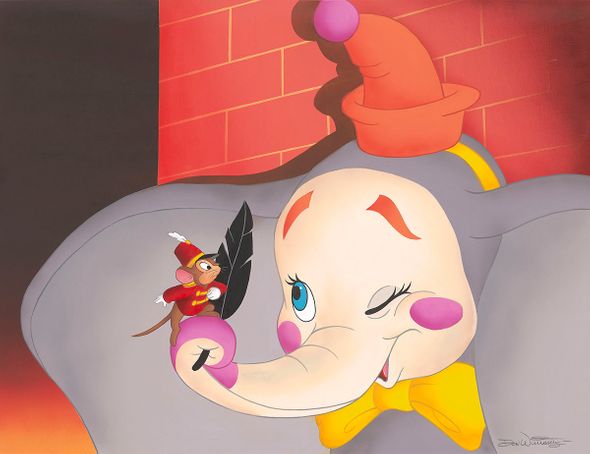 Don (Ducky) Williams Disney Artist Signed Limited Edition Canvas Giclee:"The Magic Feather"