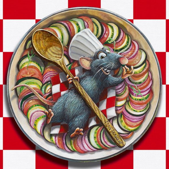  Craig Skaggs Artist Hand Signed Disney Ltd Ed Gallery Wrap Canvas:"Little Chef"