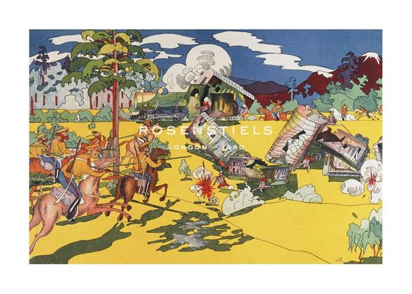 Kazimir Severinovich Malevich Hand Numbered Limited Edition Print on Paper :"WWI Propaganda Print"