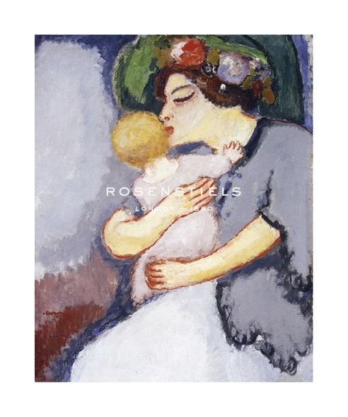 Kees Van Dongen Hand Numbered Limited Edition Print on Paper :"My Child and Her Mother: 1908"