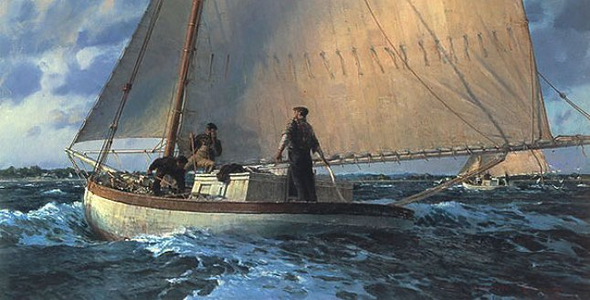 Christopher Blossom  Artist Proof Limited Edition Print:"After The Last Drift"