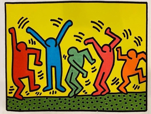 Keith Haring Open Edition Print on Paper: "Dance" Keith Haring Open Edition Print on Paper: "Dance"