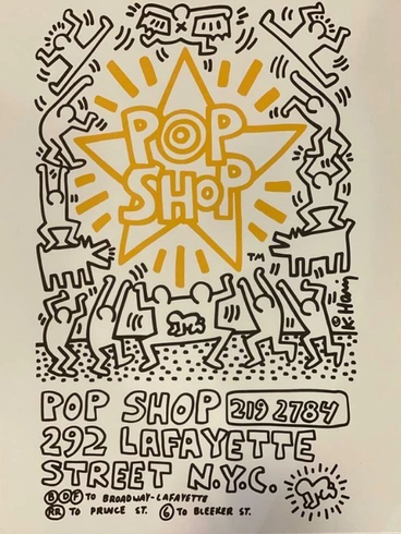 Keith Haring UnSigned Open Edition Giclee: "Pop Shop " Keith Haring UnSigned Open Edition Giclee: "Pop Shop "