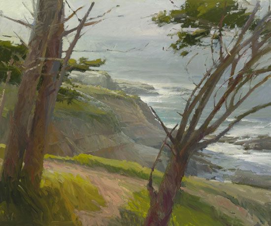 Ken Auster Handsigned and Numbered Limited Edition Masterworks Giclee on Canvas:"La Jolla Light"