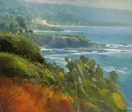 Ken Auster Handsigned Limited Edition Artist Proof Masterworks Canvas Giclee:"Coastal Cactus"