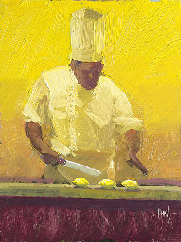 Ken Auster Hand-signed Ltd Ed Canvas Giclee:"The E-Lemon-Ator" 