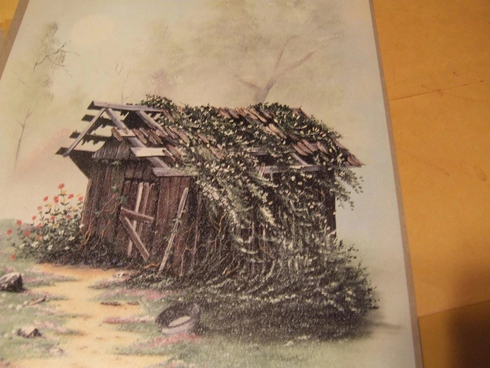 Ken Holland Artist Handsigned Print: "Honeysuckle Wash House" Ken Holland Artist Handsigned Print: "Honeysuckle Wash House"