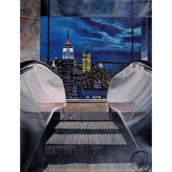 Ken Keeley Giclee on Canvas:"Welcome New York"