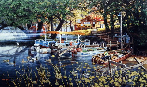 Ken Zylla Print-Signed and Numbered:"Willow Bay"