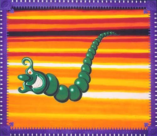 Kenny Scharf Limited Edition Serigraph on Paper: "Jade Pea God"