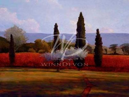 Kent Lovelace Limited Edition Hand-Embellished Giclee on Canvas:"St. Saturnin Olives"