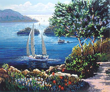 Kerry Hallam Handsigned & Numbered Limited Edition Serigraph:"Apres Midi "