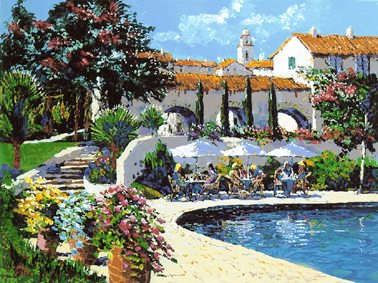 Kerry Hallam Handsigned & Numbered Limited Edition Serigraph:"Montecito "