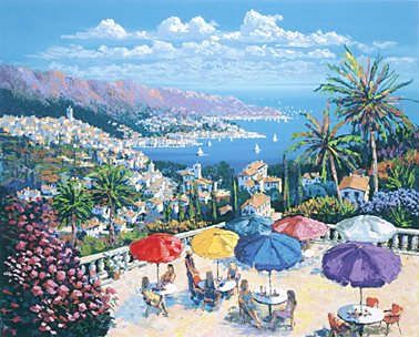 Kerry Hallam Handsigned & Numbered Limited Edition Serigraph:"Sur la Cote "