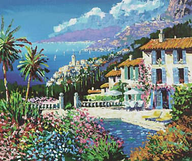 Kerry Hallam Limited Edition Hand-Pulled Serigraph on Paper: " Paradiso "