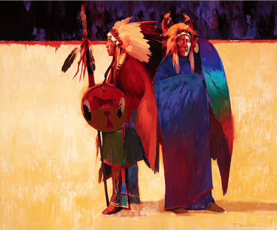 R. Tom Gilleon Artist Signed and Numbered Limited Edition Canvas Giclee:"Bloodlines"