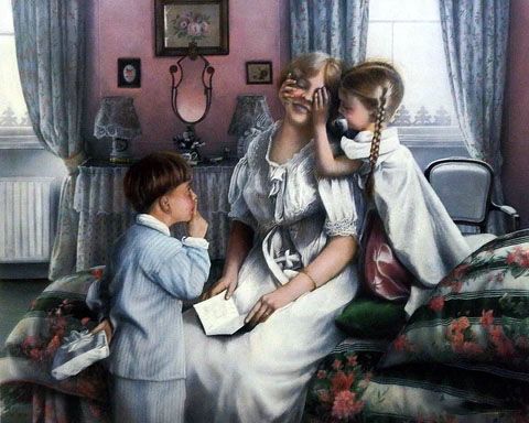 Kevin Daniel Print-Signed and Numbered:"A Mother's Joy"