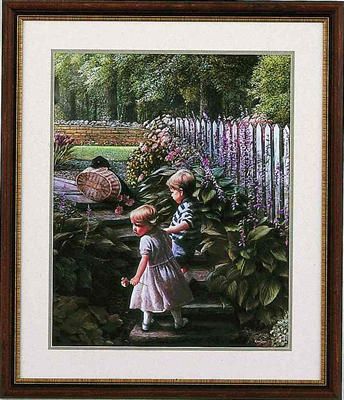 Kevin Daniels Hand Signed and Numbered Limited Edition Framed Print: "Hand n' Hand"