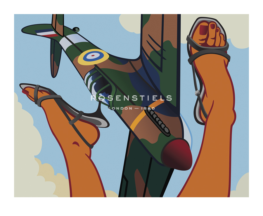 Kevin T. Kelly Hand Numbered Limited Edition Print on Paper :"Dive Bomber"