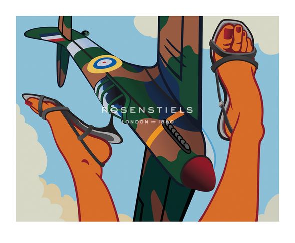Kevin T. Kelly Hand Numbered Limited Edition Print on Paper :"Dive Bomber"