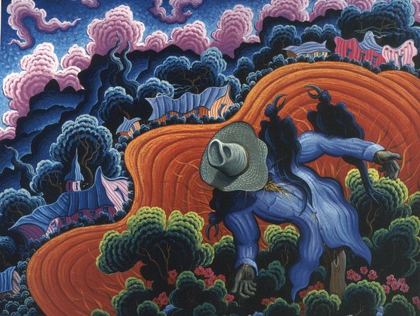 Kim Wiggins Handsigned and Numbered Limited Edition Giclee on Canvas:"Song of the Valle Vidal"