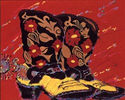 Kim Yoakum Handsigned & Numbered Limited Edition Serigraph:"My Wife Married A Lie"