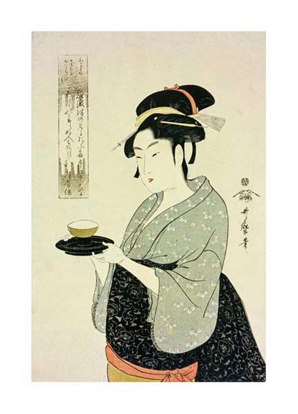 Kitagawa Utamaro Fine Art Open Edition Giclée:"Portrait of Naniwaya Okita"