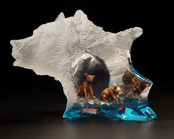 Kitty Cantrell Limited Edition Artist Proof Bear Sculpture:"Mother's Pride"