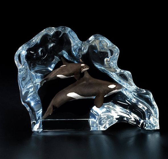 Kitty Cantrell Limited Edition Whale Sculpture:"Orca Wave"