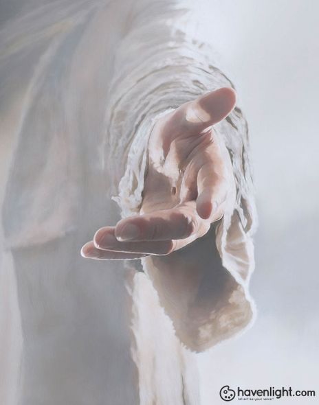 Kristi Linton Fine Art Canvas Giclee: "Christ Beckoning"