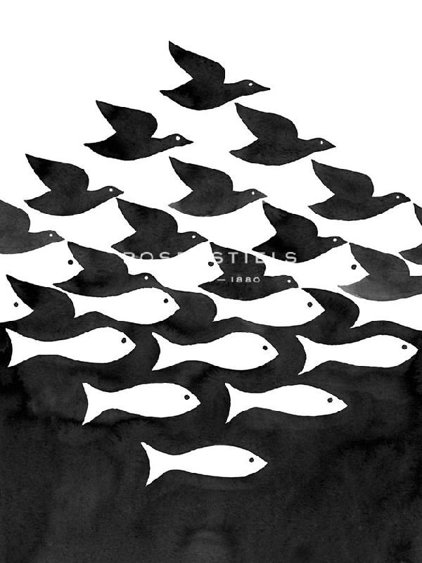 Kristine Hegre 30 x 40 in. Open Giclee Canvas "Eclectic Noir Mirage